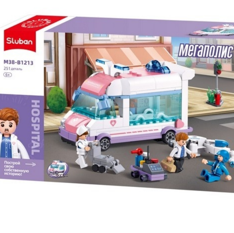 Конструктор Sluban "Скорая помощь", M38-B1213 — фото 1