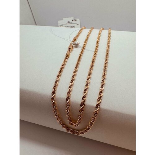 Цепь Костромской цепевязальный завод красное золото 585 проба длина 50 см средний вес 389 г 39500₽