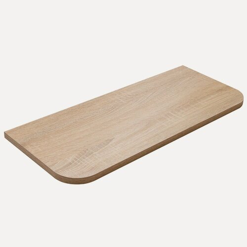 Изображение товара Полка мебельная elemento закругленная, ЛДСП, цвет дуб сонома, 80 х 25 х 1,6 см, без крепления