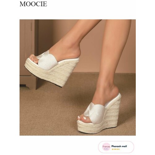 фото Сабо moocie, размер длина стопы 245мм, белый