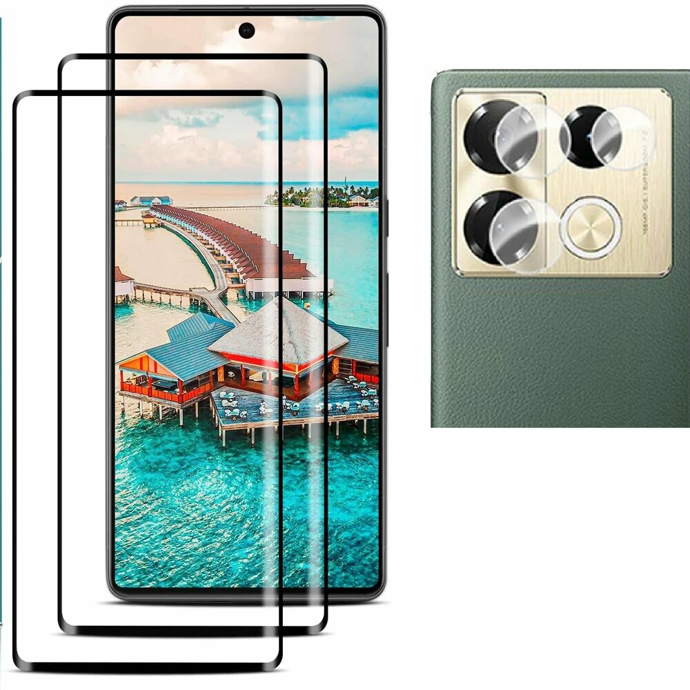 Защитное стекло 3D для Infinix Note 40 Pro, закаленное стекло для экрана Infinix Note 40 Pro Plus, объектив камеры 4G 5G, Only 1PC Front Glass, Note 40 Pro 4G