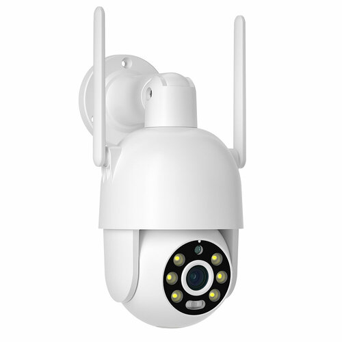 Камера видеонаблюдения Techage, 5 Мп, Белый, угол обзора 360°, беспроводная связь, IP66