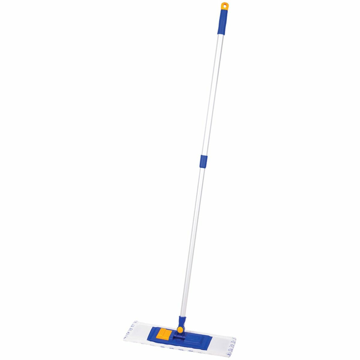 Швабра для уборки OfficeClean Professional, телескоп. ручка, держатель 40см, МОП микрофибра/абразив (карман) (266755)
