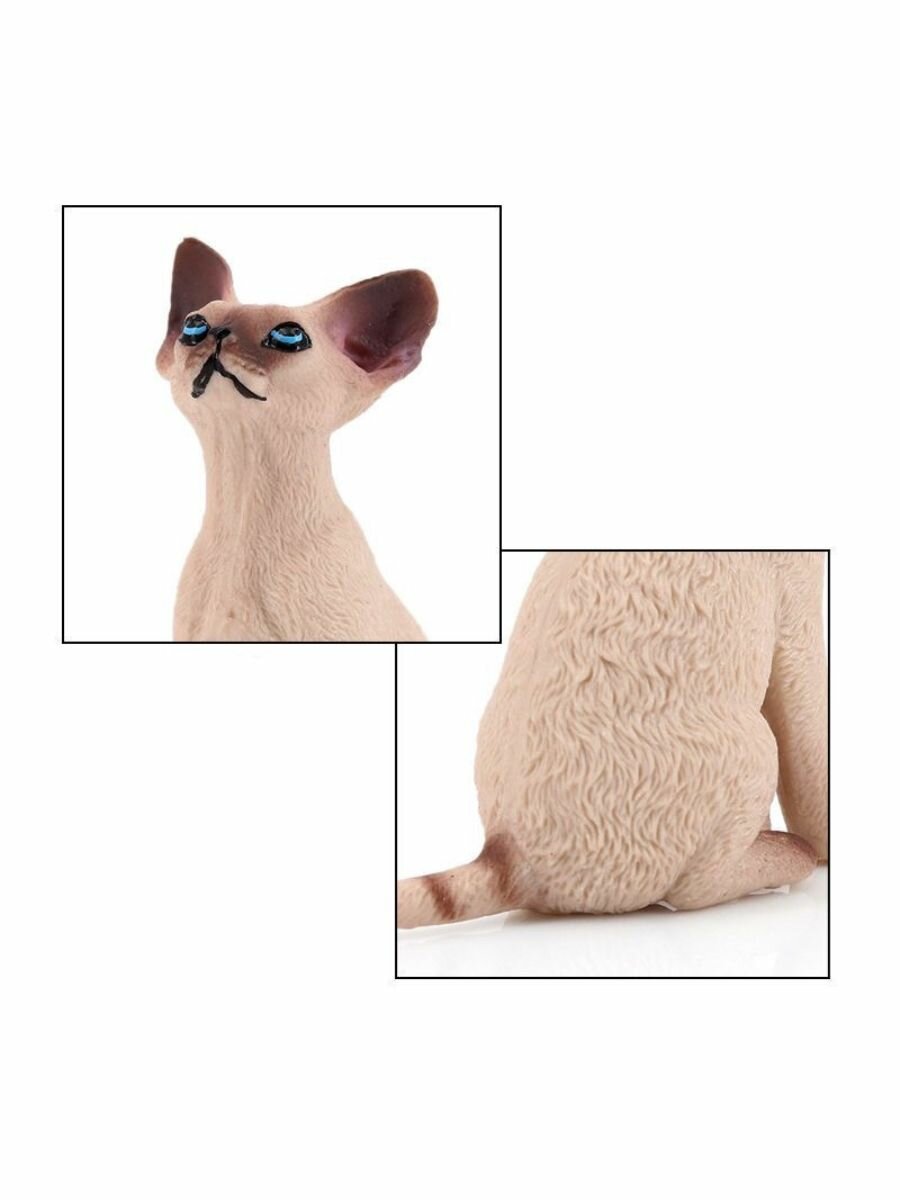 Фигурка котенок Девон-Рекс / Фигурки игрушки — фото 1