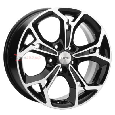 Литой колесный диск Khomen Wheels KHW1702 (Jolion) 7x17/5x114,3 ET37 D66,5 Black-FP