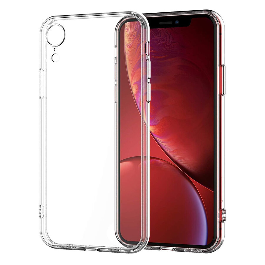 Чехол Clear Case силиконовый с защитой камеры для iPhone XR, прозрачный
