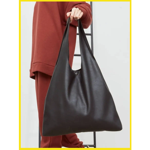 Сумка шоппер Bener, фактура гладкая, черный