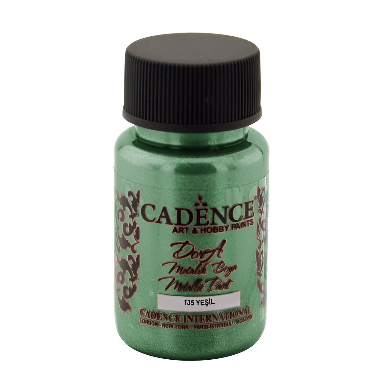 Акриловая краска Cadence Dora Metallic Paint, 50 ml. Green-135