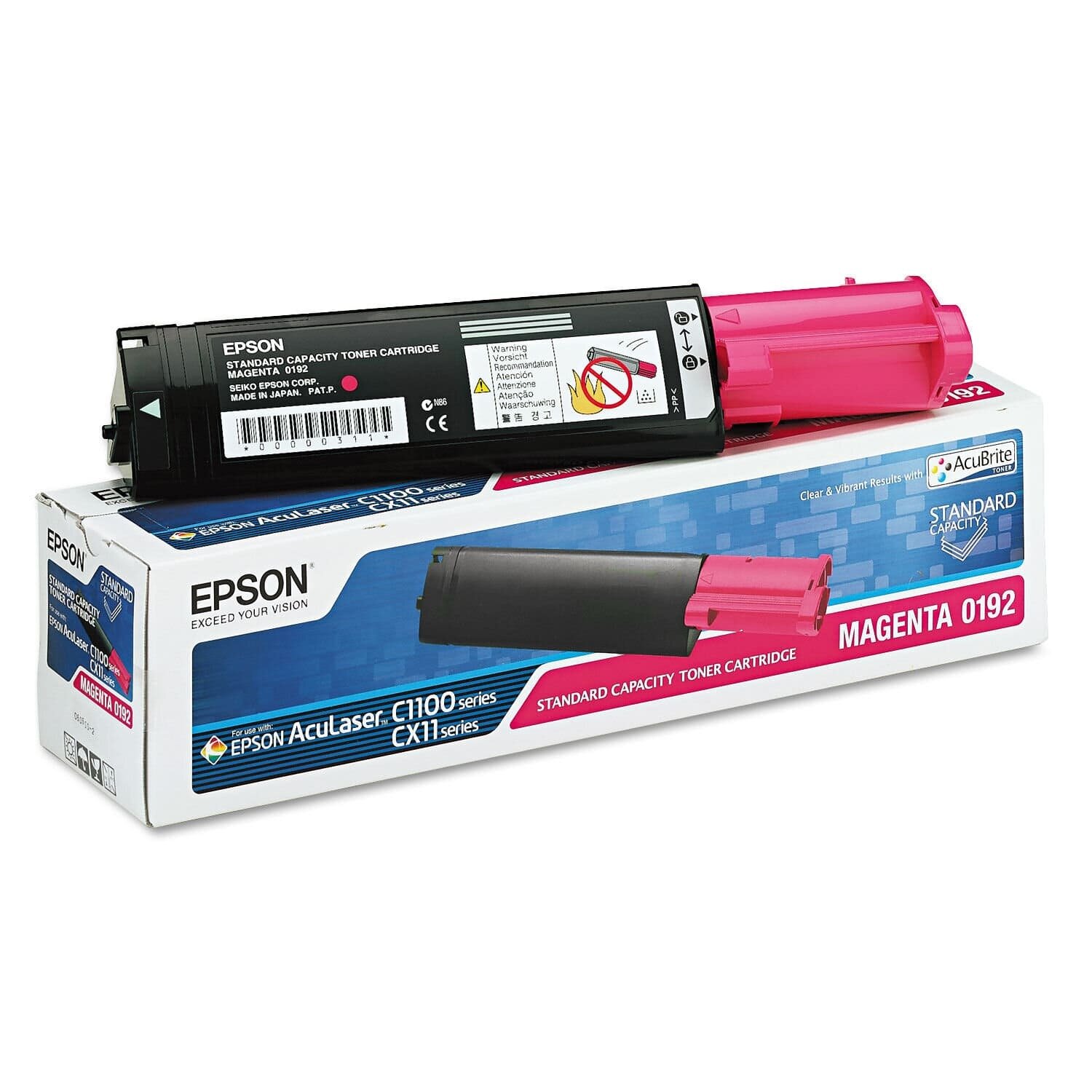 Картридж EPSON C13S050192 (M) оригинальный для AcuLaser CX11, AcuLaser C1100