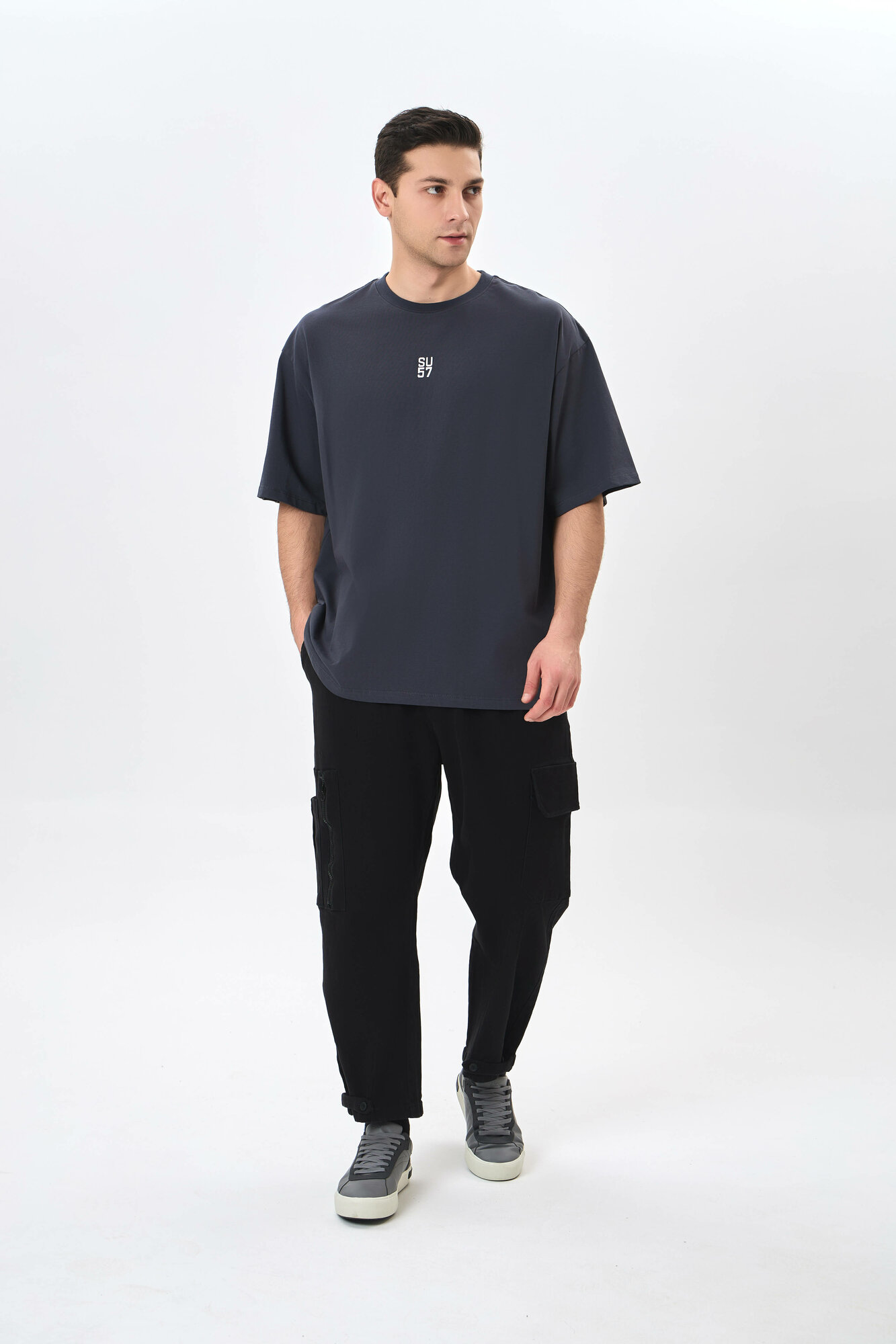 Брюки джоггеры TERRA PRO, размер 32, black — фото 1