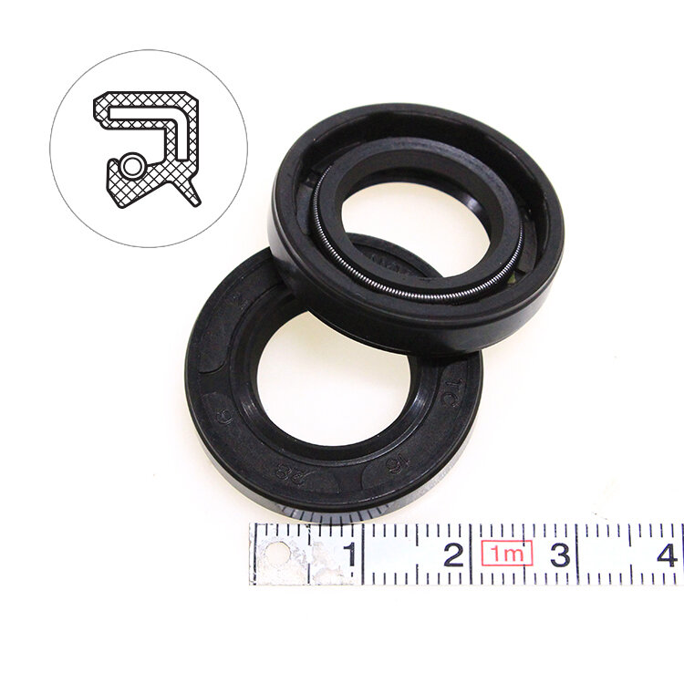 Манжета армированная (Сальник) 16х28х6 (тип 2 / TC) 70NBR (упаковка 2 шт.)