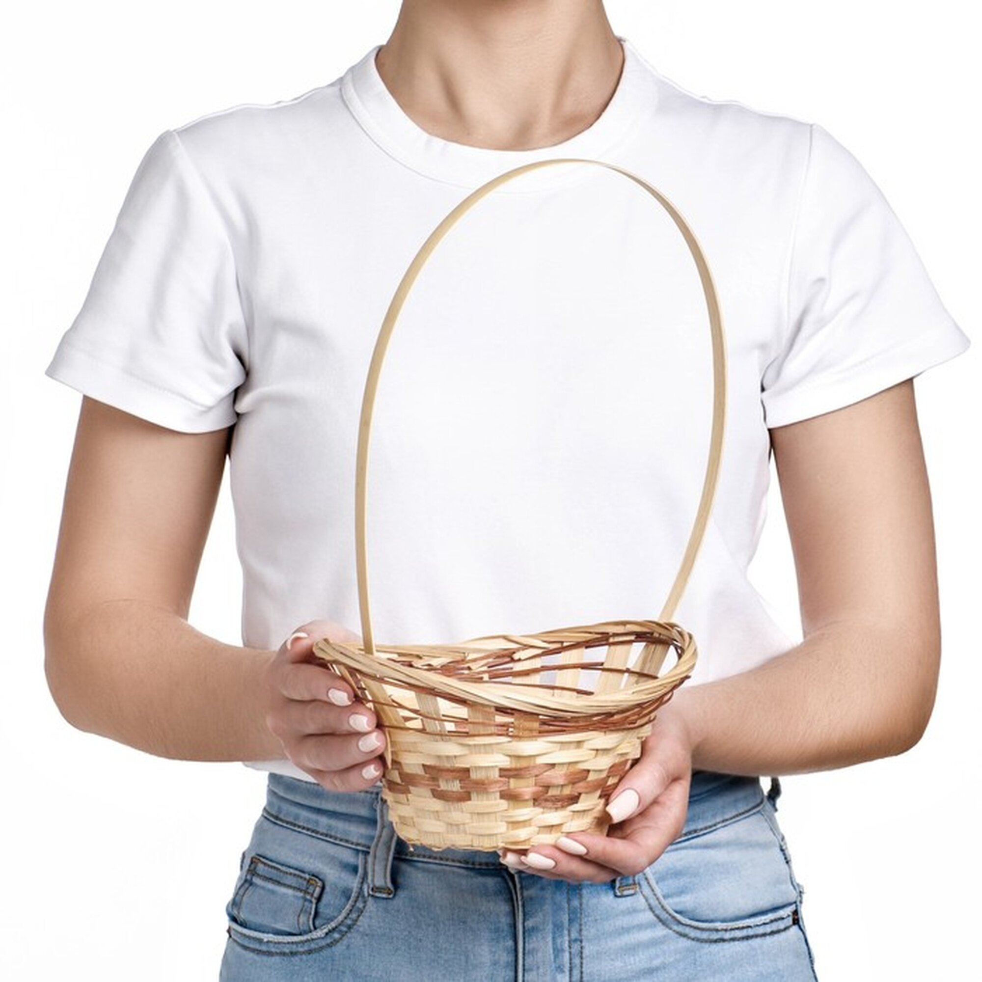 Корзина плетеная Сима-ленд «Ладья» бамбук 20 см x 17 см x 8 см