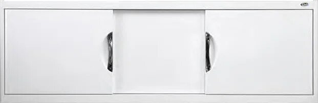 Экран Onika Лагуна 160 белый прямоугольный с комплектом ножек универсальный