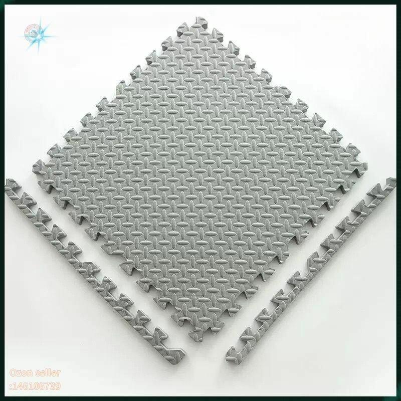 Модульная ПВХ плитка 300х300 мм 50 штук легкий монтаж универсальное напольное покрытие для дома спортзала детской площадки и улицы