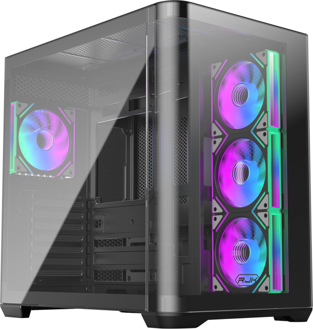 0R20B00255 RAIJINTEK CO LTD Корпус без блока питания/ Case Raijintek ATREUS BT4, Midi-Tower, TG, 4x120mm ARGB, 2xUSB-A