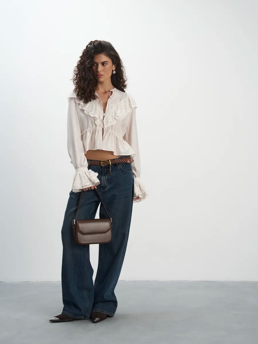 Сумка кросс-боди LeVertige ITEA, фактура гладкая, коричневый — фото 1