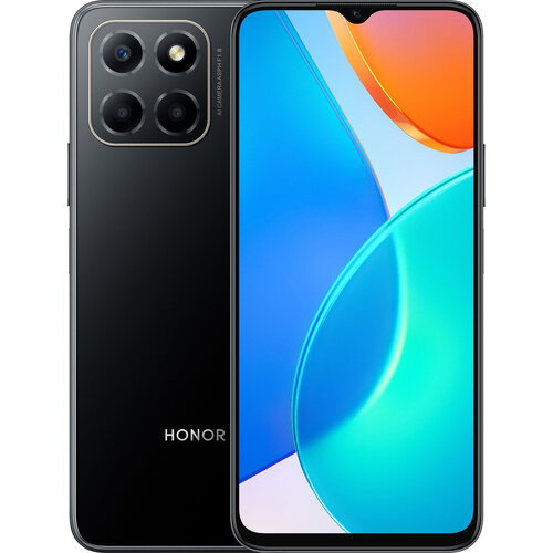 Смартфон HONOR X6 4/64 ГБ RU, Dual nano SIM, midnight black смартфон honor x6 4 64 гб global dual nano sim midnight black