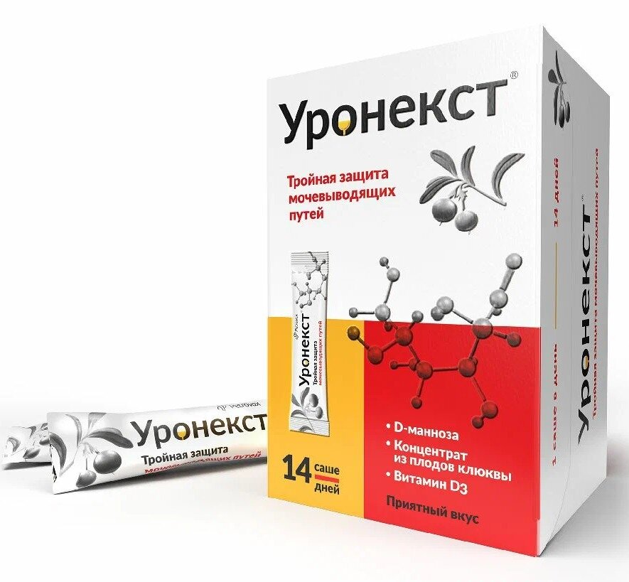 Уронекст пор. д/приема внутрь саше, 36.4 г, 14 шт., 1 уп.