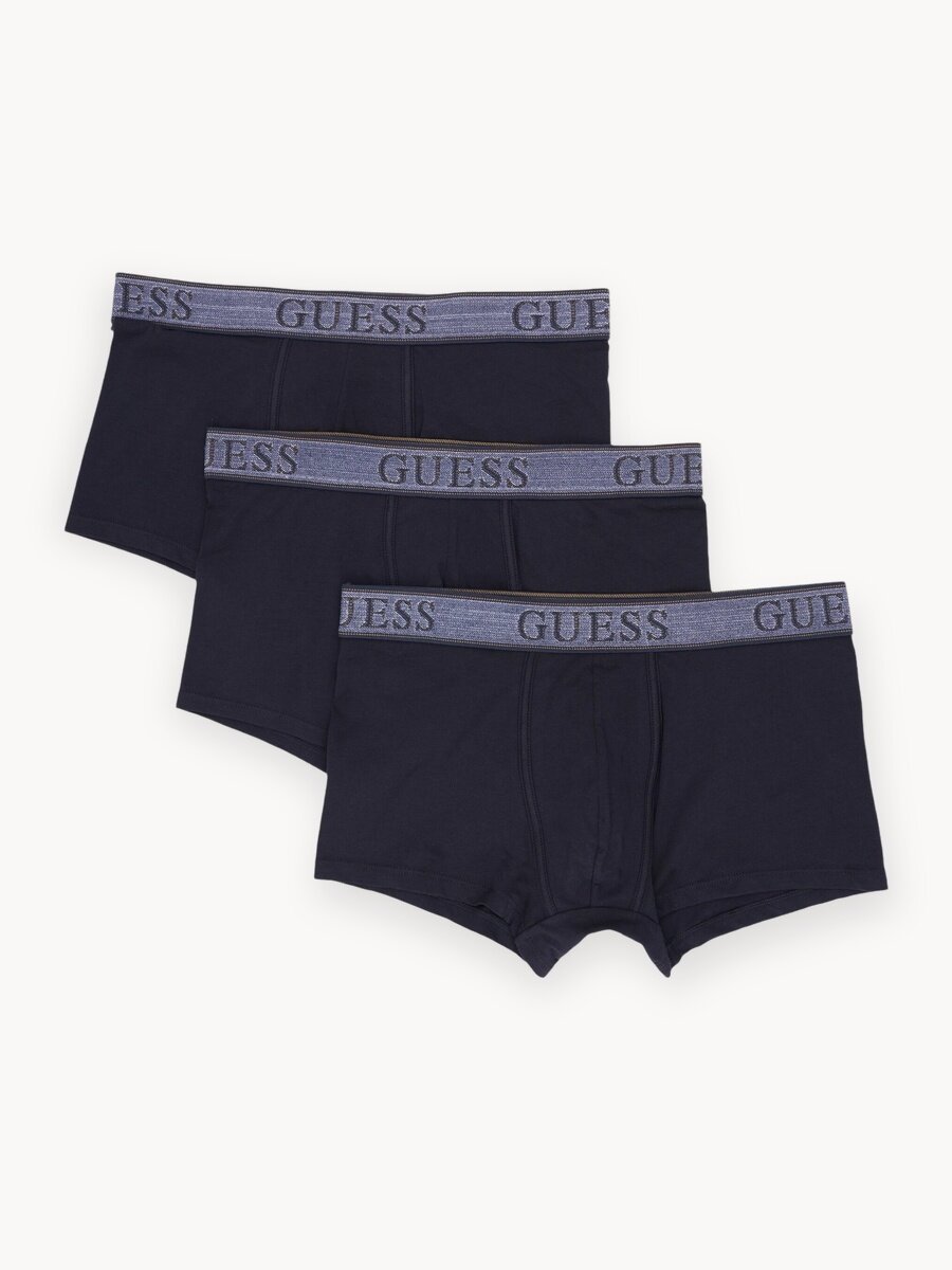 Трусы GUESS, комплект из 3 шт., размер S, синий