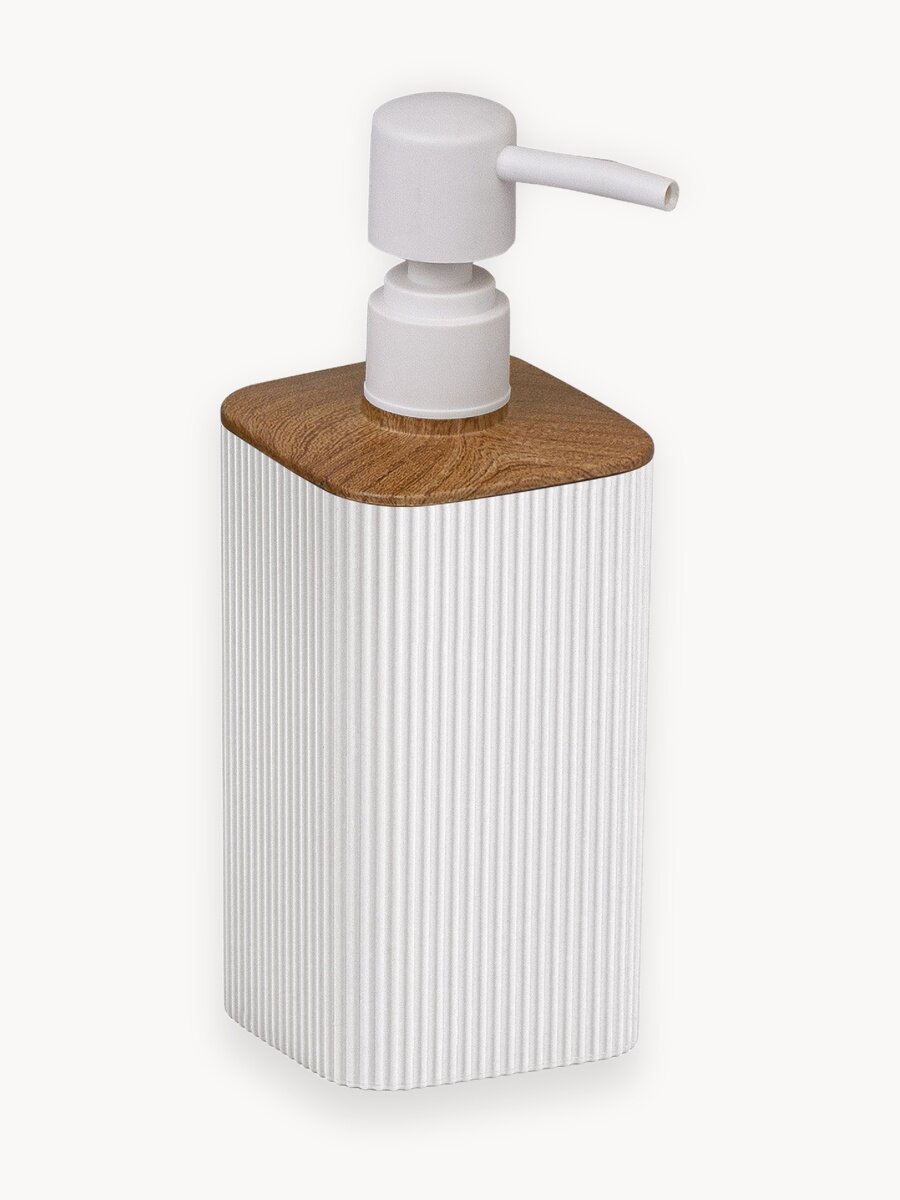 Дозатор для жидкого мыла Fixsen SAND WHITE белый, пластик