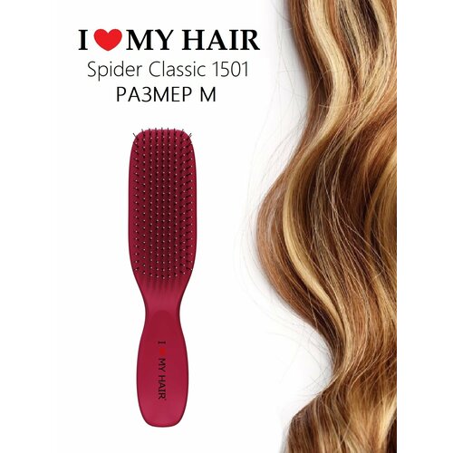 фото I love my hair / расческа для распутывания волос "spider classic", 1501 м маджента