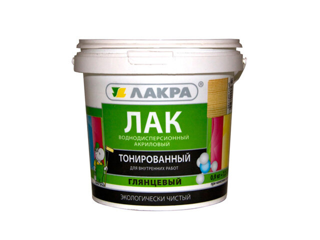 Лак акриловый лакра 0,9кг орех, арт. лт-орех0,9