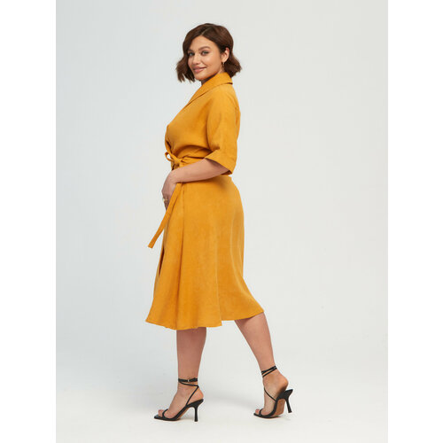 фото Платье andllyou, размер 46, оранжевый