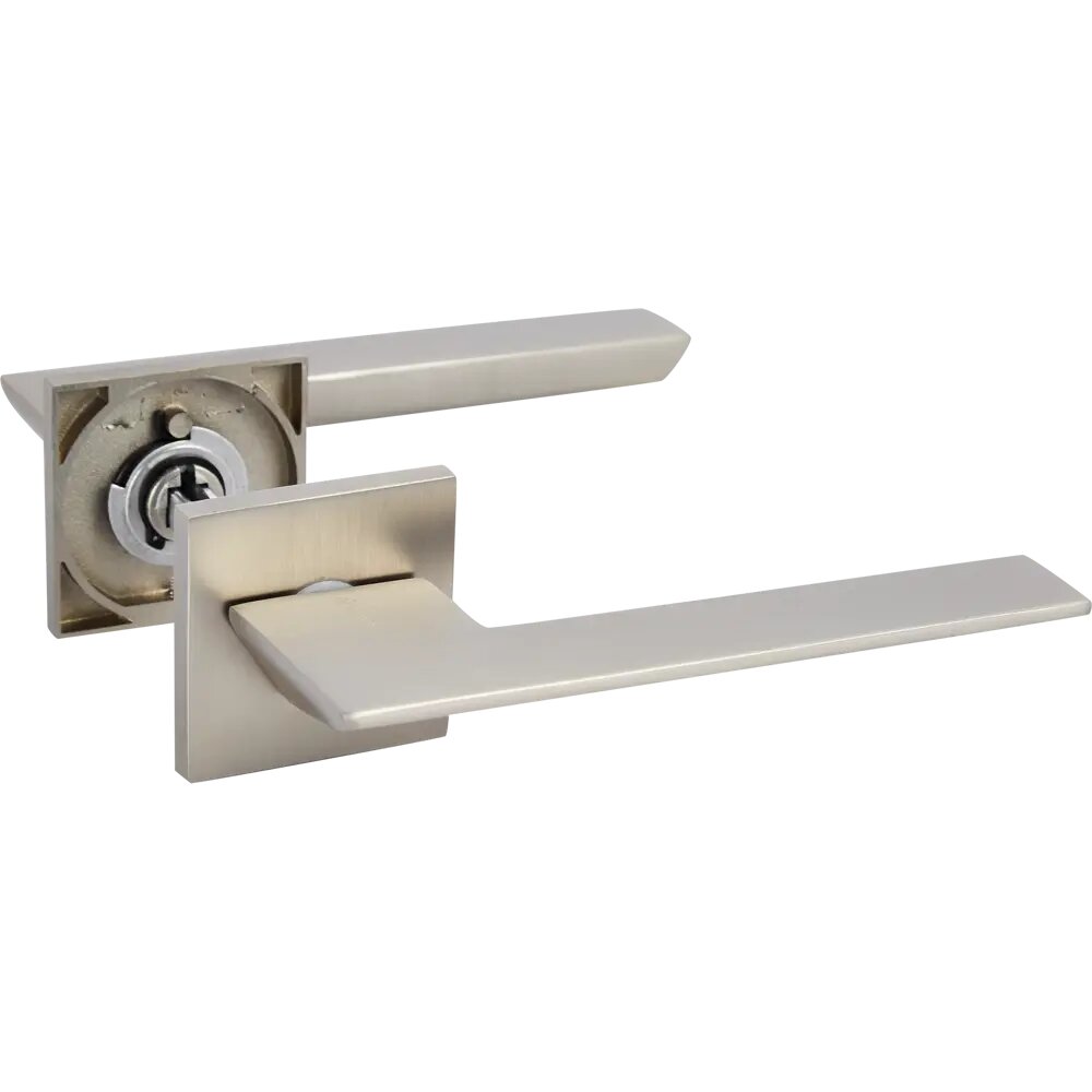 Дверные ручки Puerto Латте без запирания цвет супер матовый никель