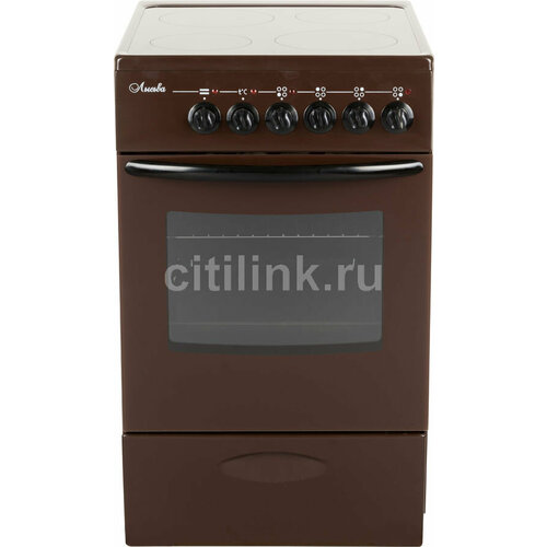 Электрическая плита лысьва EF4011MK00 стеклокерамика без крышки коричневый 3203200₽