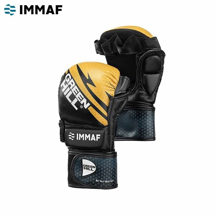 Перчатки MMA IMMAF APPROVED Оранжево-Желтый