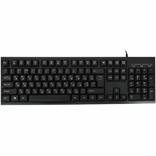 Клавиатура Foxline K100 черный 100500₽