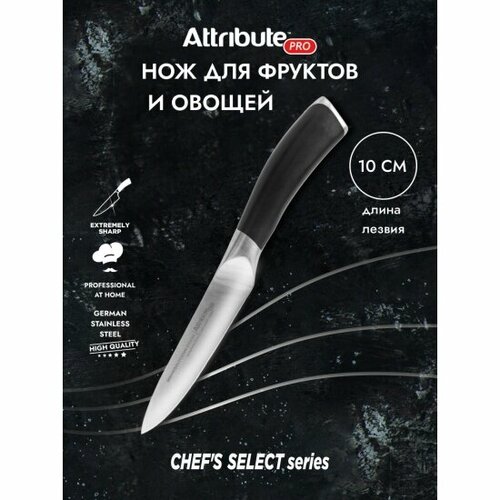 Нож Attribute для фруктов и овощей CHEF`S SELECT 10см APK013
