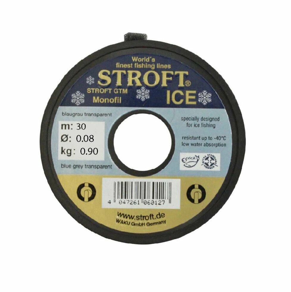 Леска gtm ice 0.08мм 0.90кг 30м "STROFT"