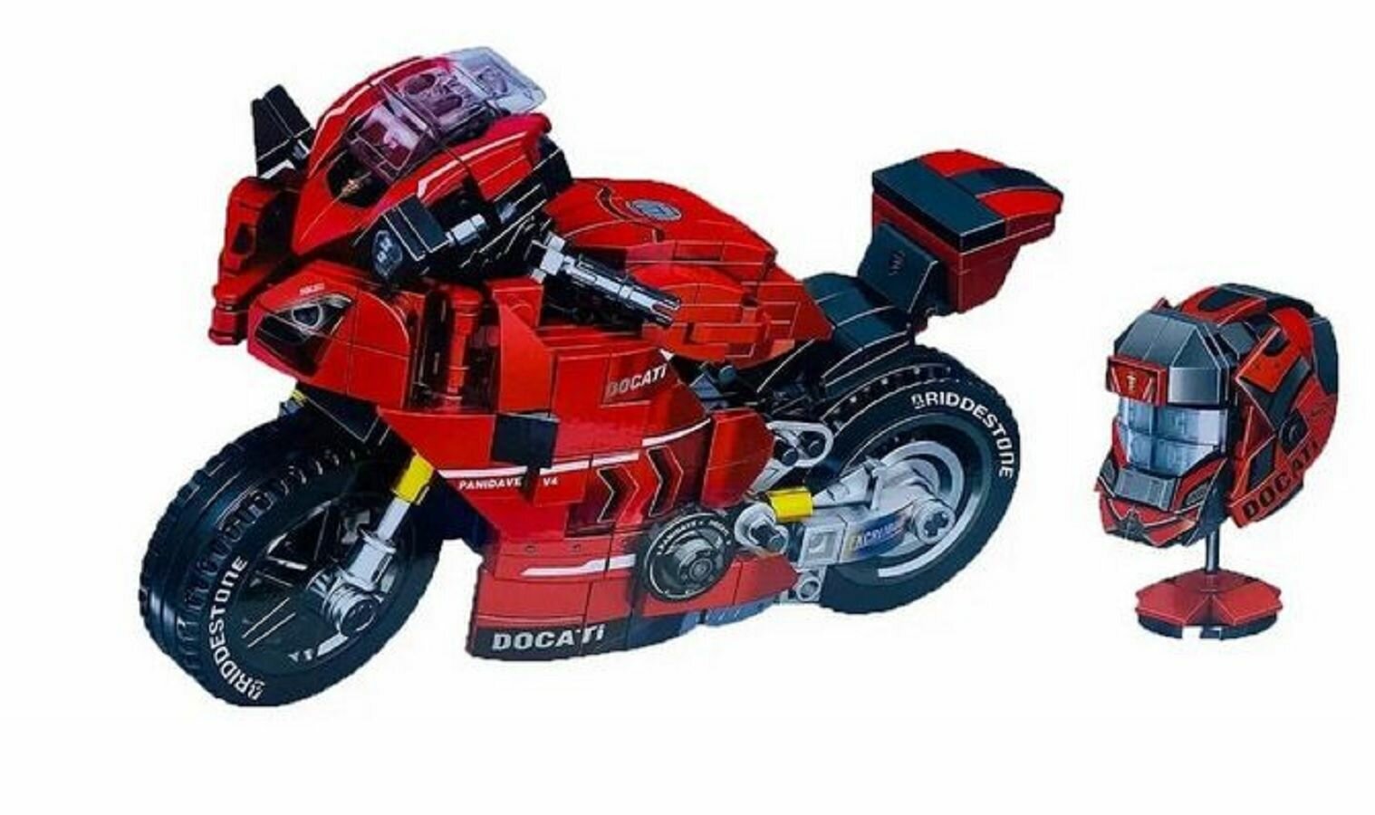Конструктор Мотоцикл Дукати V4 / Motorcycle Ducati 439 деталей