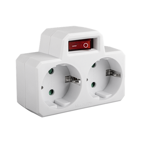 Разветвитель-переходник JazzWay AD-2GS белый 472₽