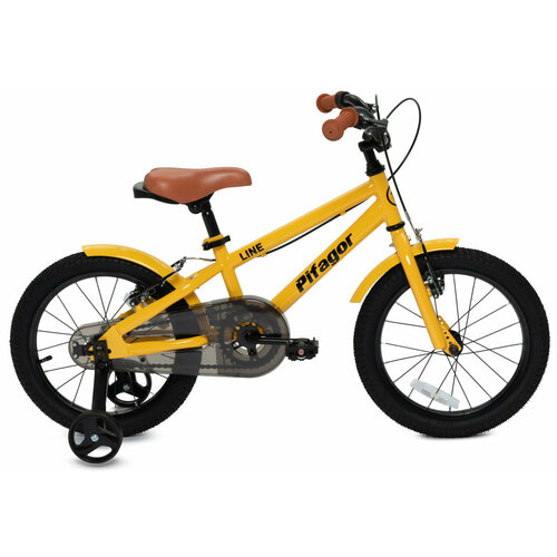 Детский велосипед Pifagor Line 16 2024 16 Желтый 100-120 см 13000₽