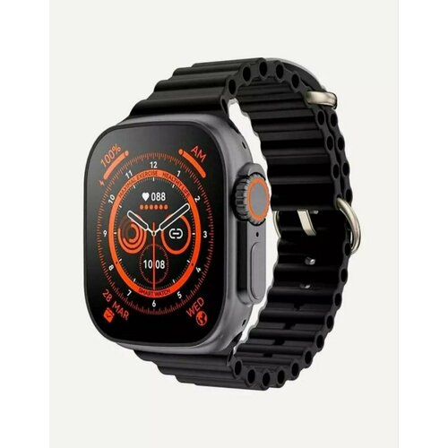 смарт часы wearfit gs8 ultra золотой серебристый Смарт часы Х8+ Ultra, Smart Watch, умные часы женские, мужские, с влагозащитой, Bluetooth, черный