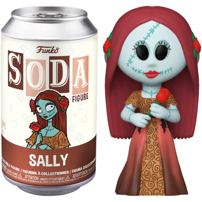 Фигурка: Кошмар перед рождеством: Sally виниловая фигурка soda fig в банке газировки