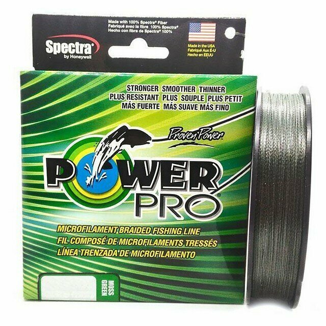 Power Pro Леска плетеная (шнур) POWER PRO MOSS GREEN 92m (PP092MGR036 (92 м 0,36мм) )