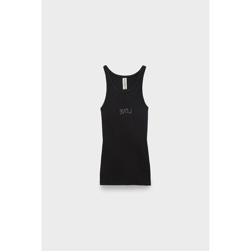 Топ One Teaspoon love rib singlet, размер 40, черный