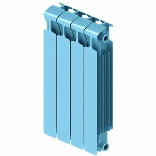 Радиатор Rifar Monolit 500-4 Ду 3/4 (RAL 5024) Голубой, биметаллический