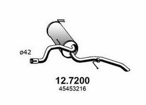 Глушитель albea Asso 127200 Fiat / Lancia / Alfa: 46463216 Fiat Albea (178_). Fiat Palio Седан (178_). Fiat Petra