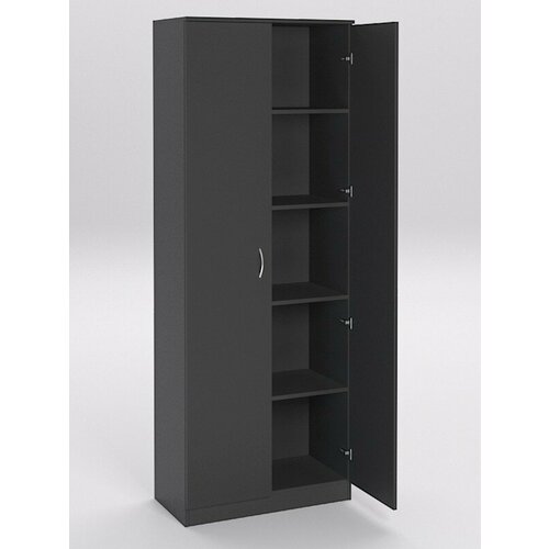 Шкаф офисный закрытый Ш-41 Черный 71 x 37 x 192 см 15668₽