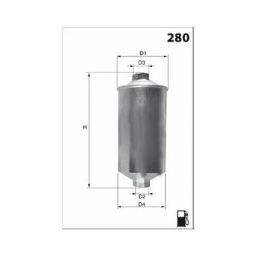 Фильтр топливный mecafilter ELE6019 1шт