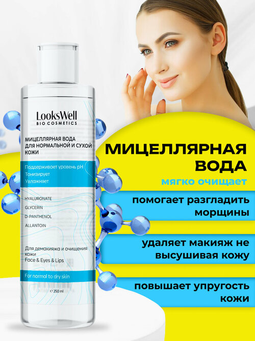 LooksWell Мицеллярная вода для сухой кожи 250 ml