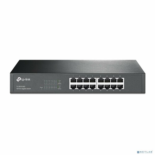 TP-Link SMB Сетевое оборудование TP-Link TL-SG1016D Коммутатор с 16 гигабитными портами для размещения на столе или в стойке 1035800₽