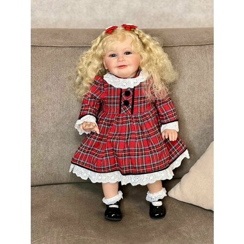 фото Кукла реборн мягконабивная 60см в пакете (fa-513) npk doll
