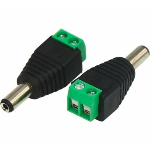 Разъем питания штекер 21x55 с клеммной колодкой под винт Ripo 54₽