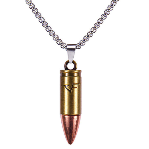 Комплект украшений BAKA&DED Цепочка с кулоном пуля, длина 60 см, красный