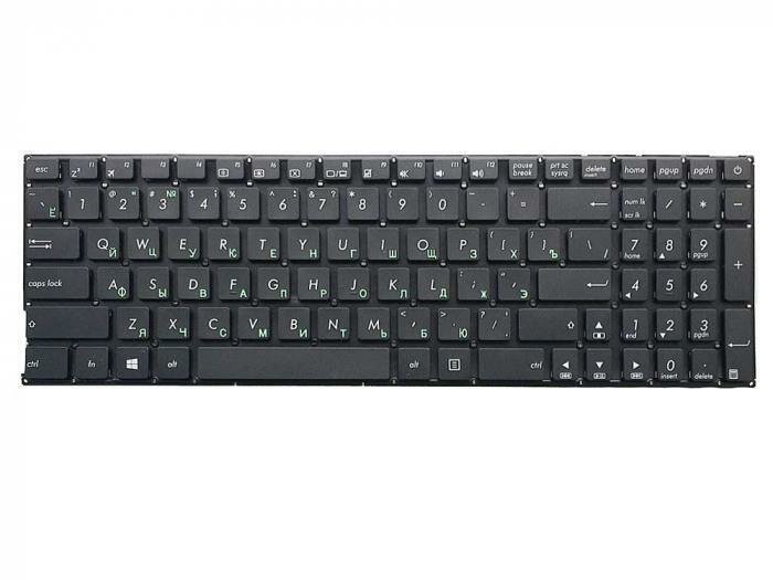 Клавиатура ZeepDeep для Asus X540, X540CA, X540L, black, no frame, гор. Enter